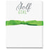 Golf Girl Notepad,  50 sheets of white (not lined) paper