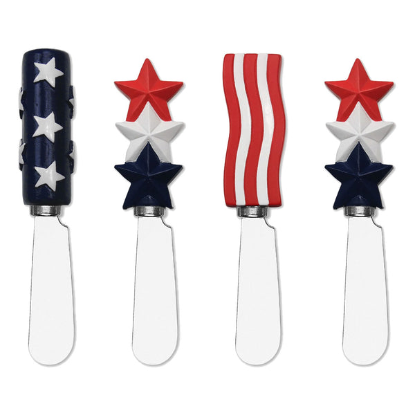 USA Stars & Stripes Cheese Spreader Set