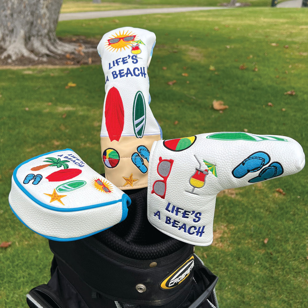 Life's A Beach Golf Club Cover Set - Mallet