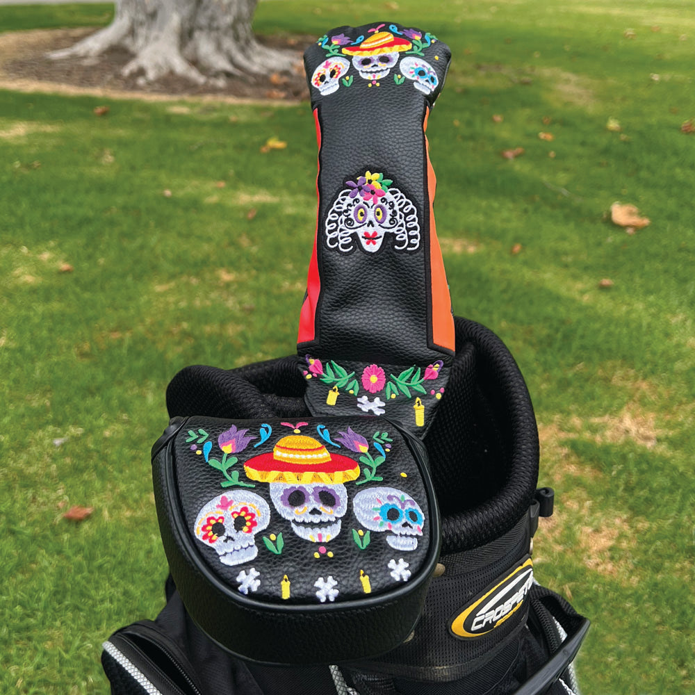 Sugar Skulls Mallet Putter Cover