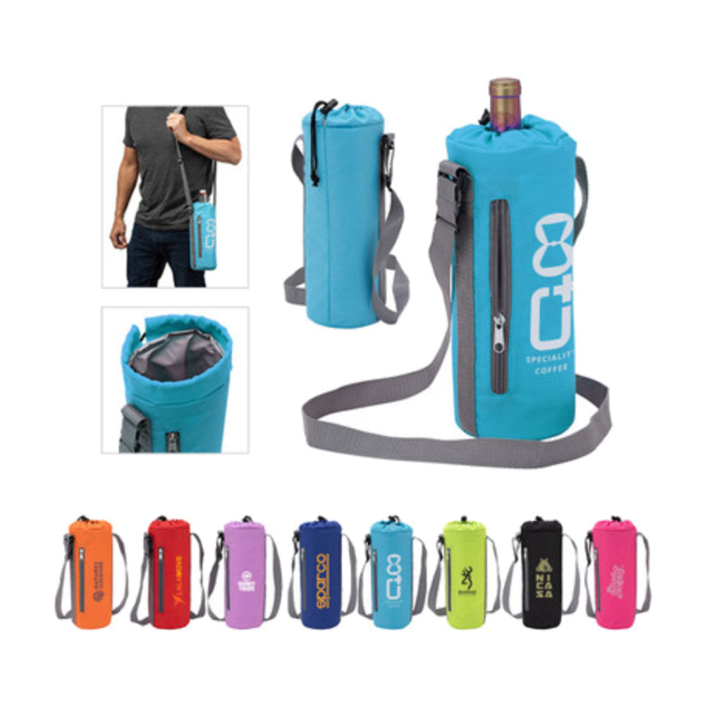 Custom Wine Bottle Cooler Bag Wine Bottle Sling Bag Giggle Golf