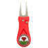 Giggle Golf Bling Red Diamond In The Rough Ball Marker On A Plastic, Red, Divot Repair Tool