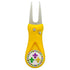 Giggle Golf Bling Fleur-de-lis Golf Ball Marker On A Plastic, Yellow, Divot Repair Tool