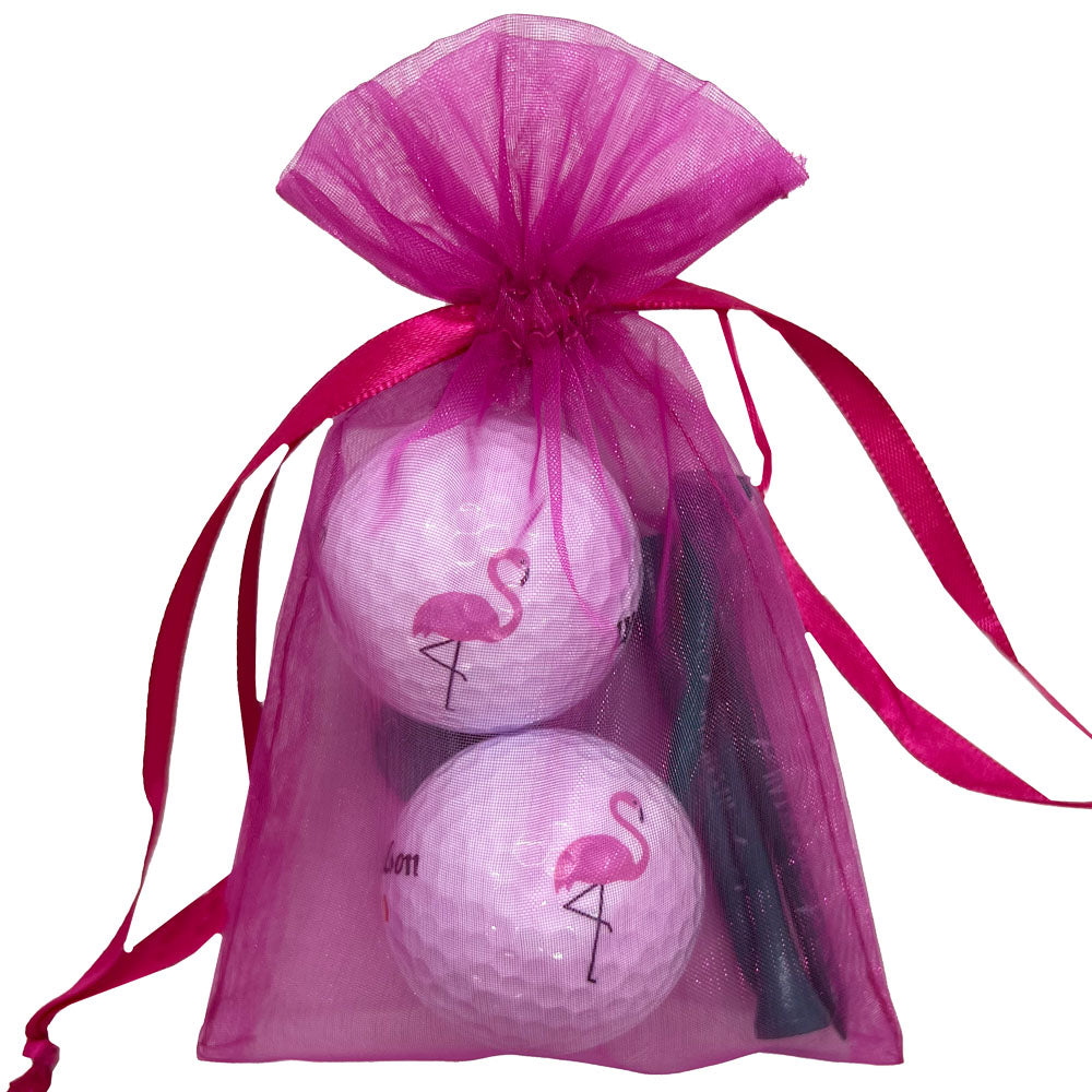 Flamingo Golf Ball & Tee Pack