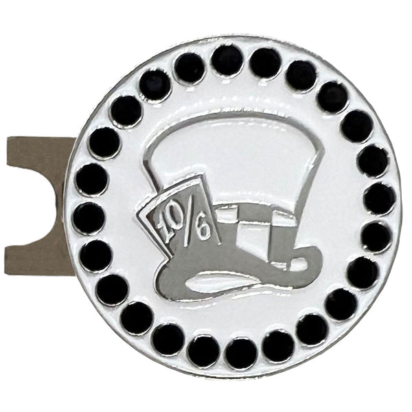 Giggle Golf Bling Madhatter Golf Ball Marker With Magnetic Hat Clip