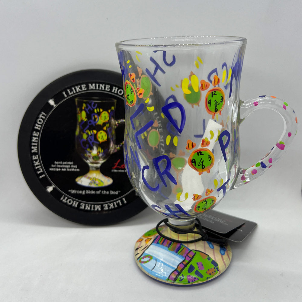 Lolita Hand‑painted ‘Wrong Side Of The Bed’ 9oz hot beverage mug