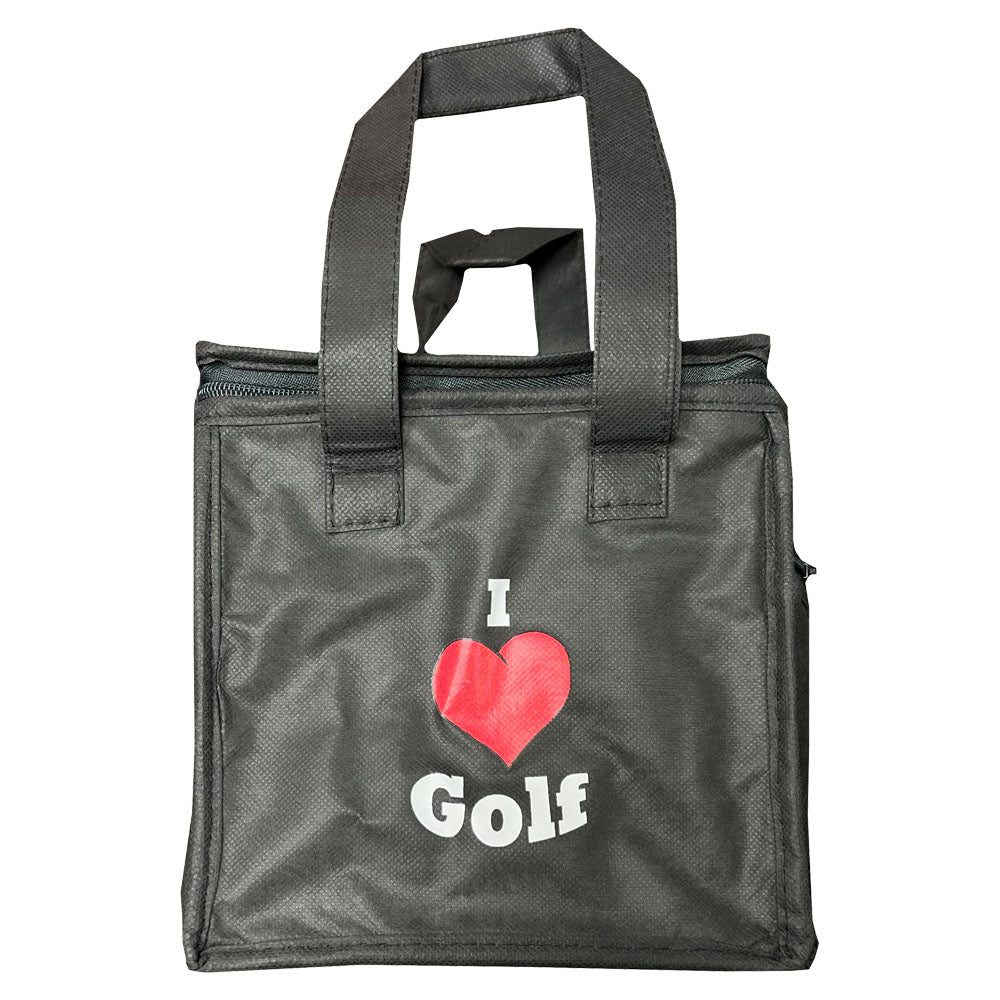 quirky grey lunch bag I Love Golf women’s golf accessory