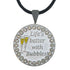 Giggle Golf Bling Life's Better With Bubbles Golf Ball Marker With Magnetic Necklace