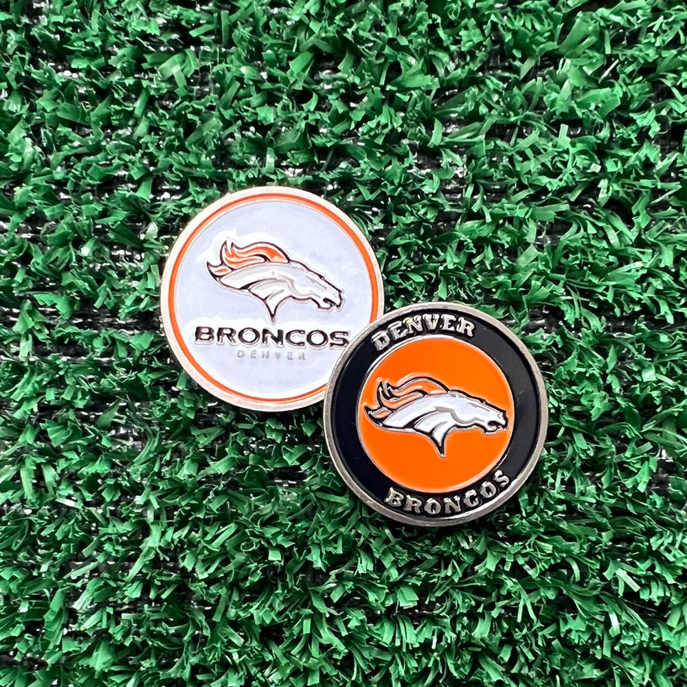 Denver Broncos Double Sided Ball Marker Only