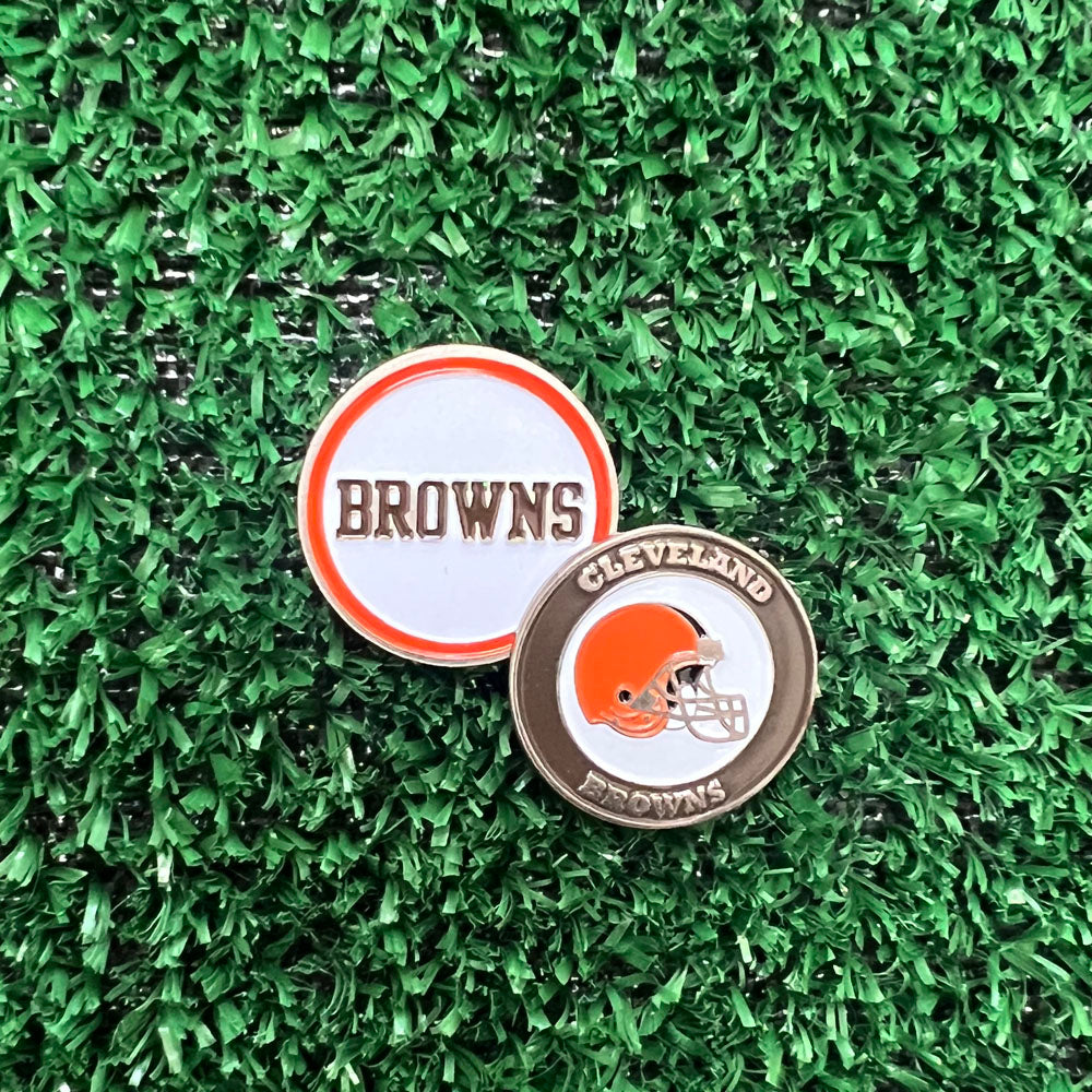 Cleveland Browns Double Sided Ball Marker Only