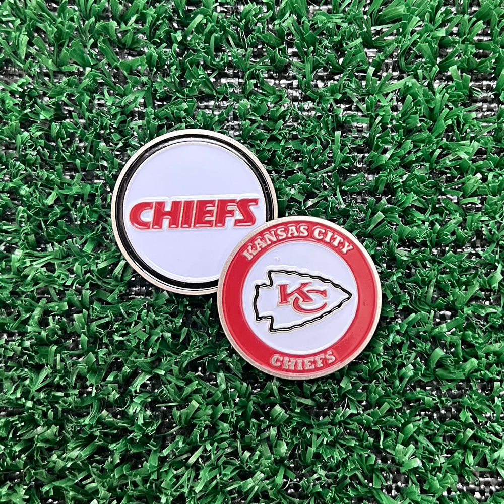 Kansas City Chiefs Double Sided Ball Marker Only