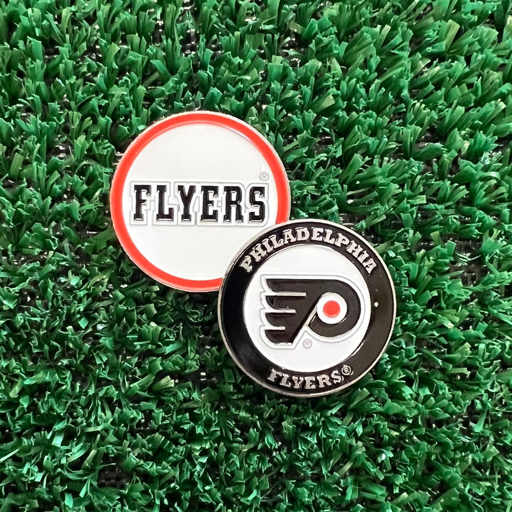 Philadelphia Flyers double-sided golf ball marker