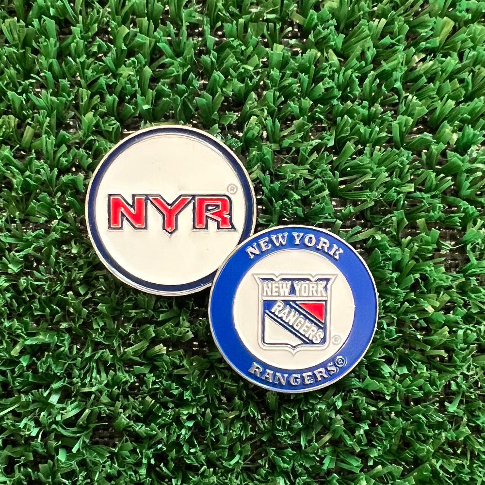 NHL team golf ball marker for NY Rangers fans