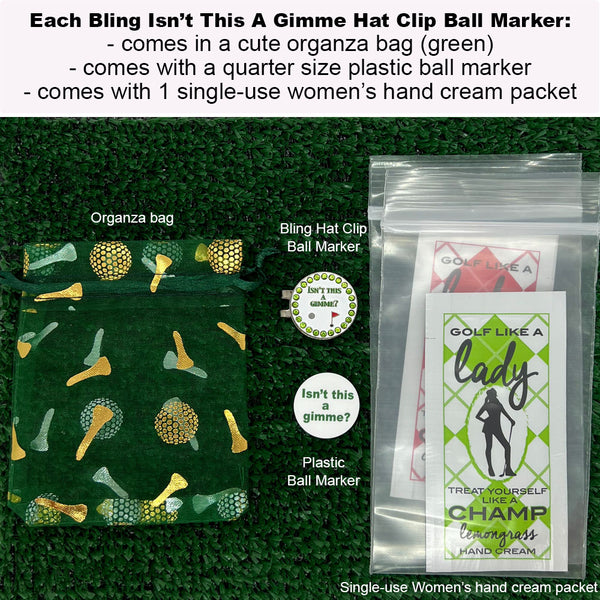 Packaging For The Giggle Golf Bling Isn’t This A Gimme Golf Ball Marker With Hat Clip
