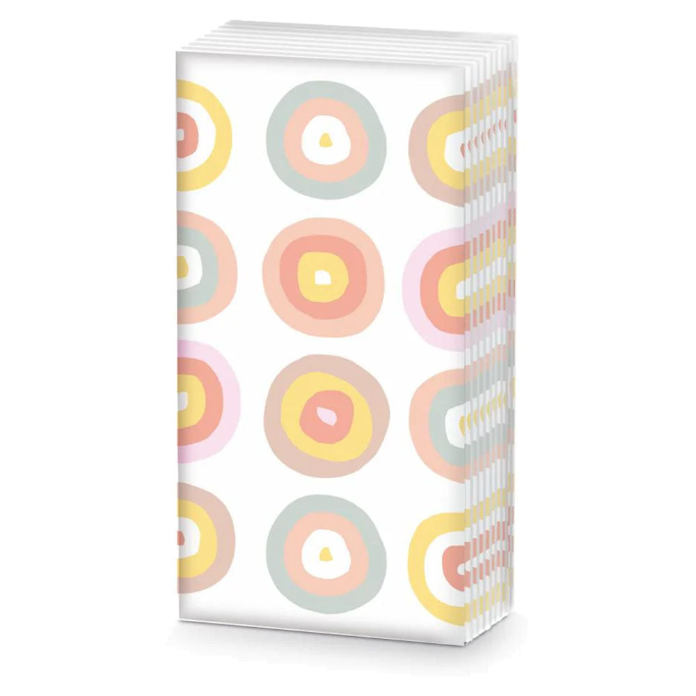 Pack of tissues with pastel bubble design