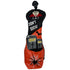 Giggle Golf Halloween Utility Head Cover, black & orange hybrid head cover with vampire, tombstones, and spider on the front