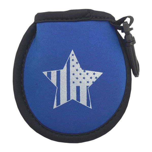 Blue USA Flag Golf Ball Cleaning Pouch