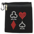 poker spade club diamond heart clip on bling golf accessory bag
