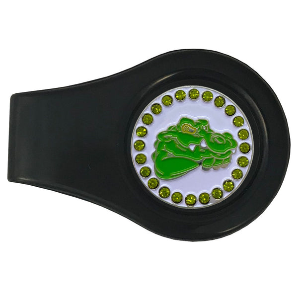 bling alligator golf ball marker with a magnetic black clip