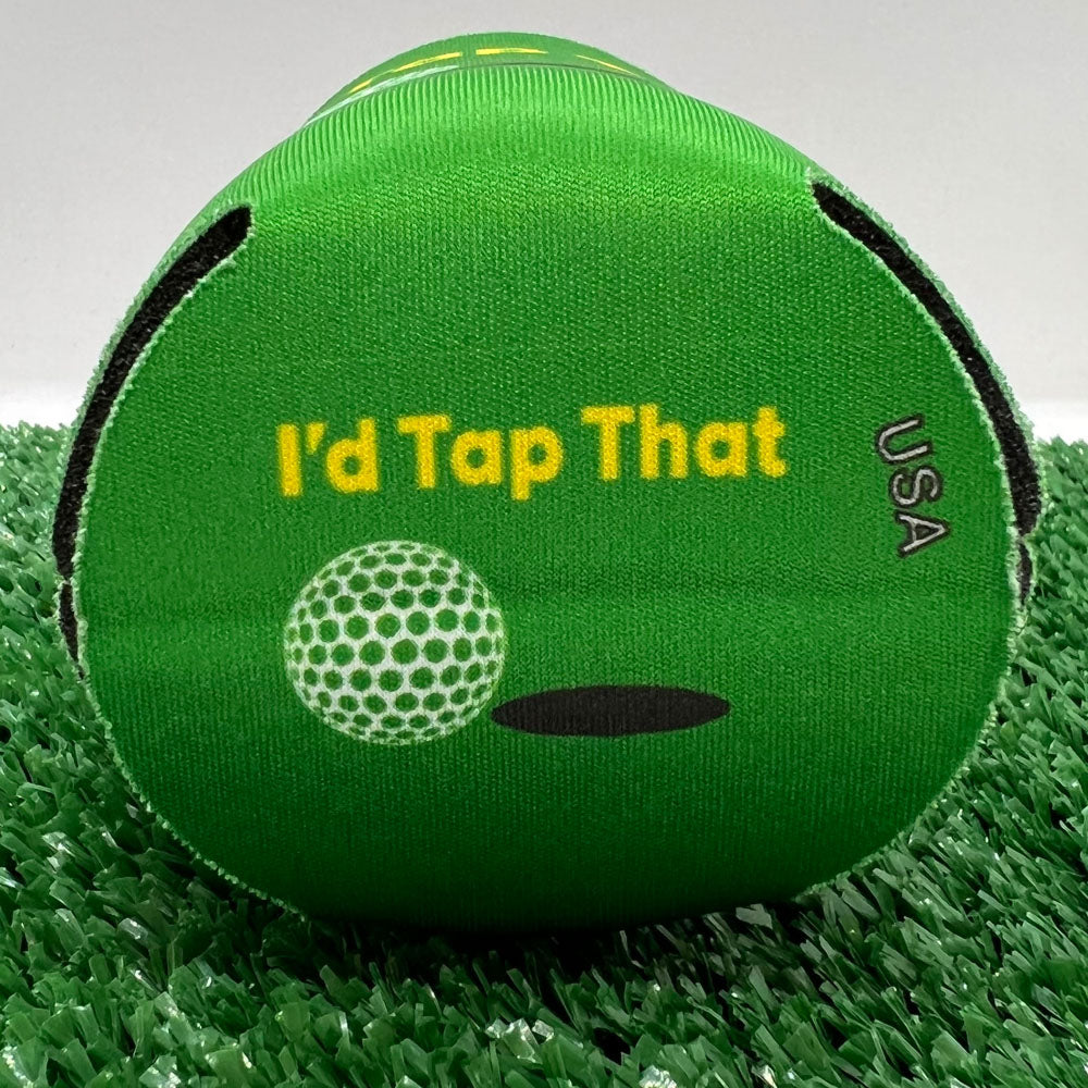 I'd Tap That logo on the bottom of the can cooler