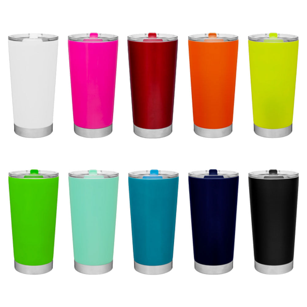 Customizable 20 Oz Swivel Lid Stainless Steel Tumbler 