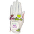 white, putt now, wine later women's golf glove leather