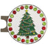 bling Christmas tree golf ball marker on a magnetic hat clip