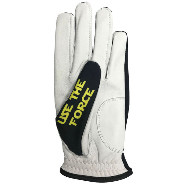 may the course be with you men's golf glove with use the force thumb design