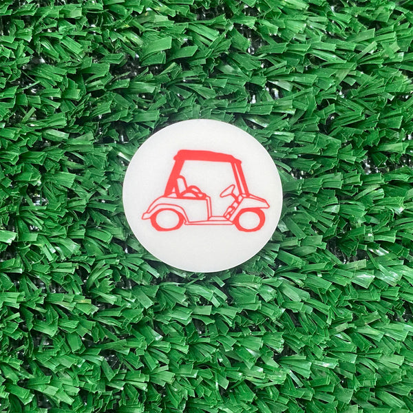 Golf Cart Quarter Size Plastic Golf Ball Marker