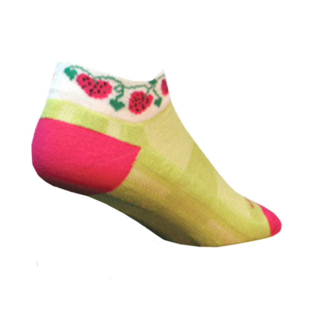 strawberries women's golf socks