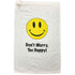 happy face cotton terry velour golf towel with grommet and hook