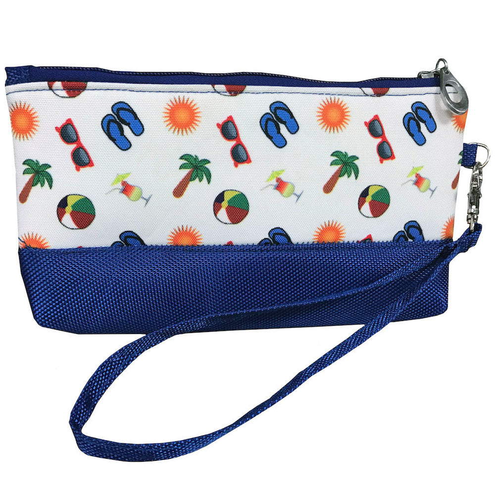 side two of the life's a beach Wristlet Pouch With Strap