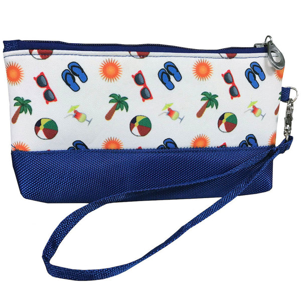 side two of the life's a beach Wristlet Pouch With Strap