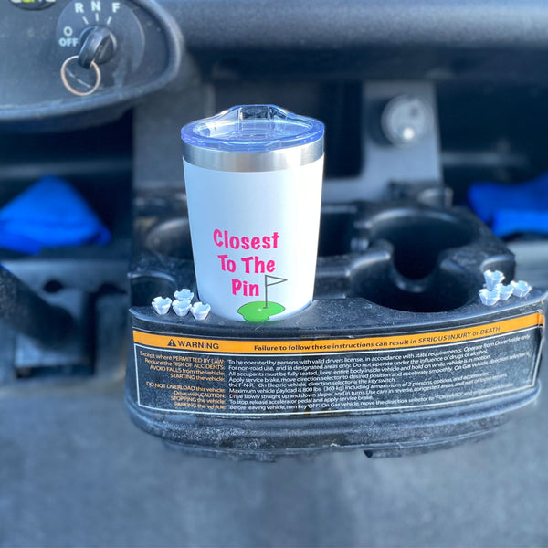 Giggle Golf Closest To The Pin 20 Oz Tumbler In Golf Cart Cup Holder