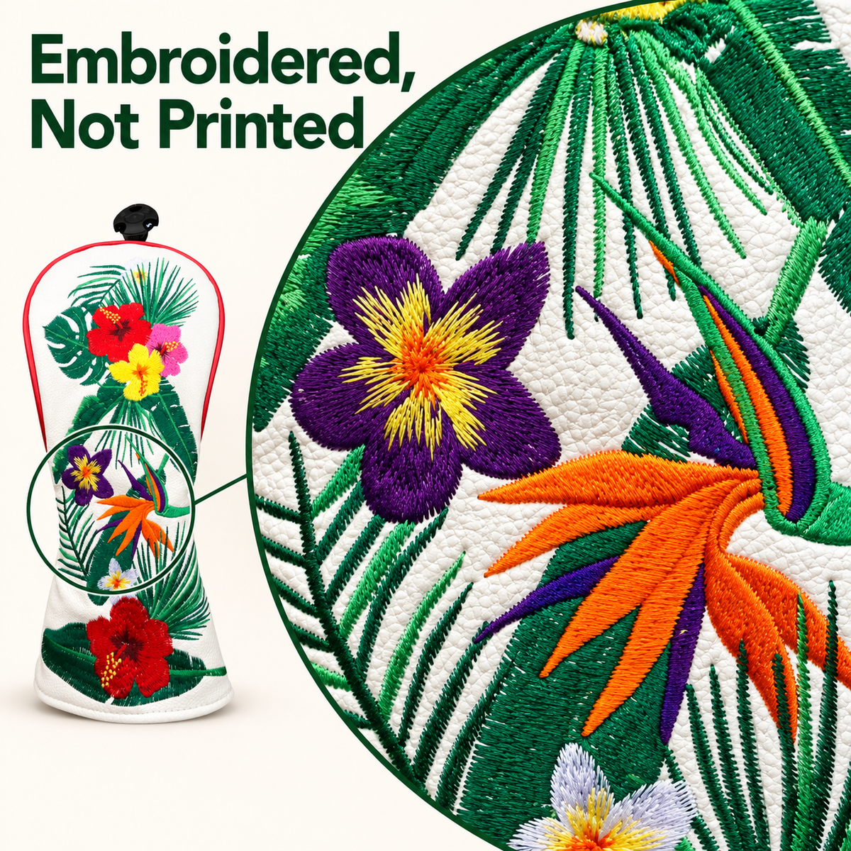 Tropical Floral Women’s Fairway Head Cover