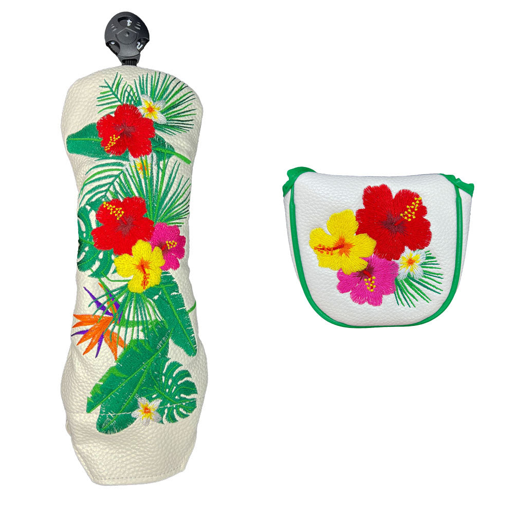 Giggle Golf Tropical Mallet Putter Cover & Hybrid/Utility Club Cover