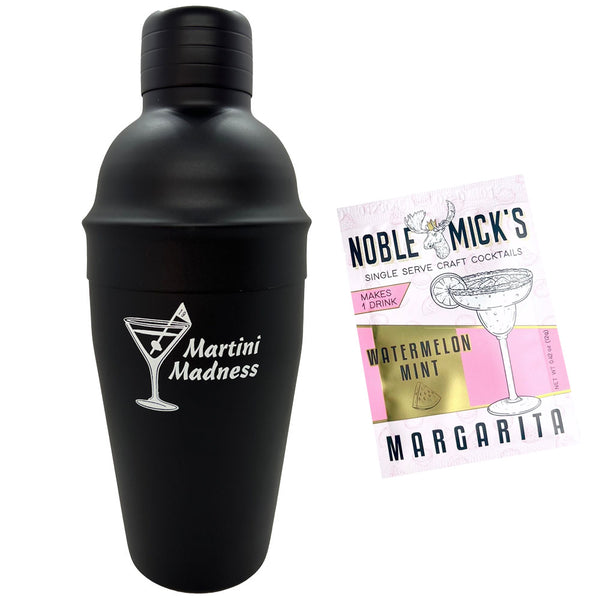 Giggle Golf Martini Madness Cocktail Shaker & Craft Cocktail Packet - Watermelon Mint Margarita