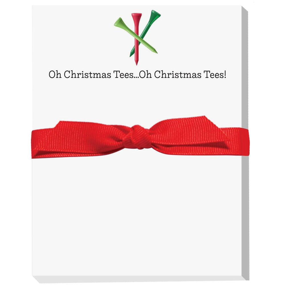 Oh Christmas Tees Golf Holiday Notepad