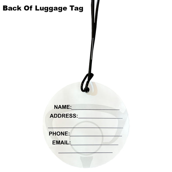 Golf Ball Luggage Tag With Write On Back, Giggle Golf