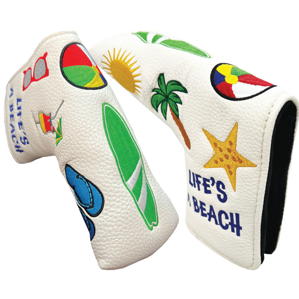 Giggle Golf Life's A Beach Magnetic Blade Putter Cover