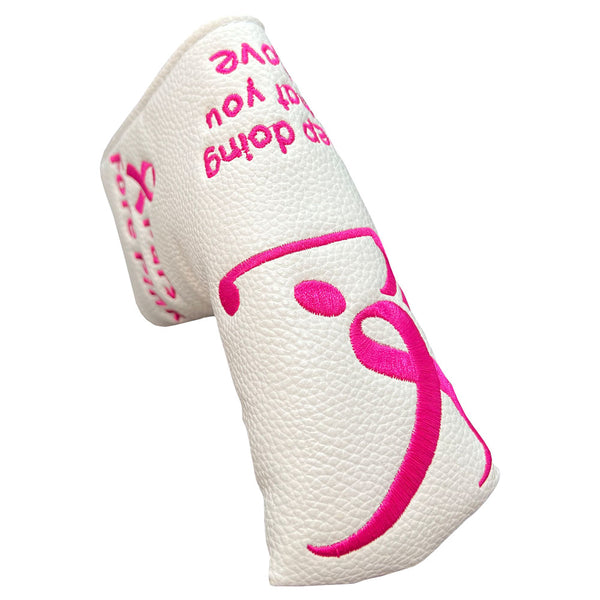 Giggle Golf Breast Cancer Awareness (Pink Ribbon) Blade Putter Cover