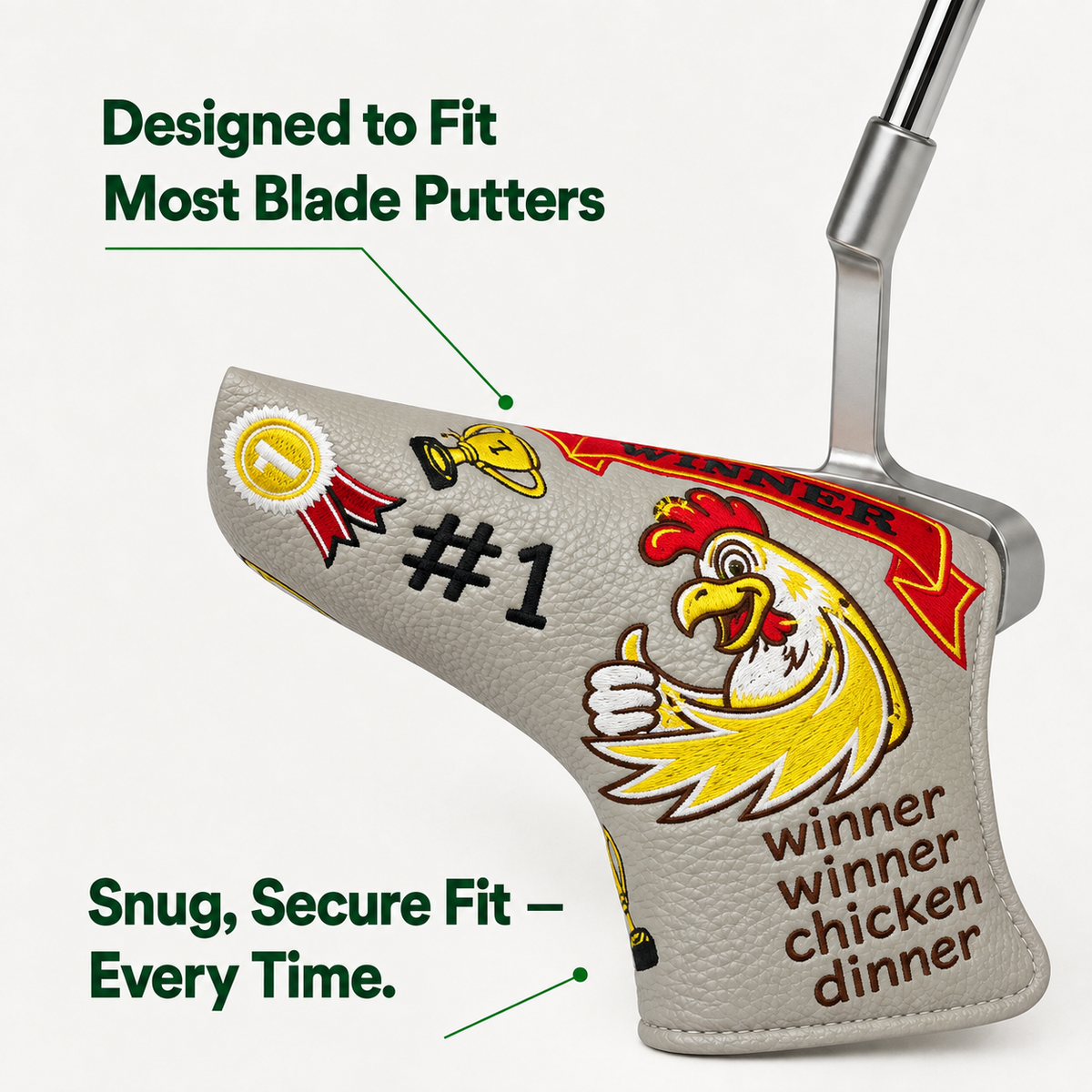 Winner Winner Chicken Dinner Blade Putter Cover