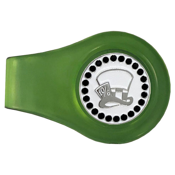 Giggle Golf Madhatter Golf Ball Marker On Magnetic Green Clip