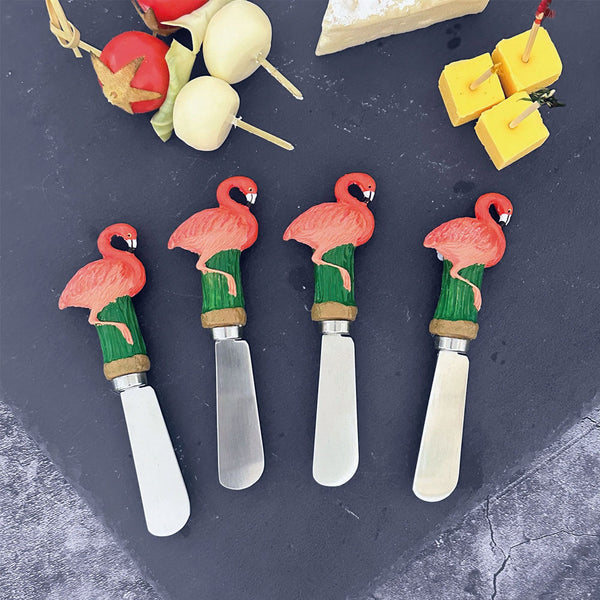 Flamingos Cheese Spreader Set