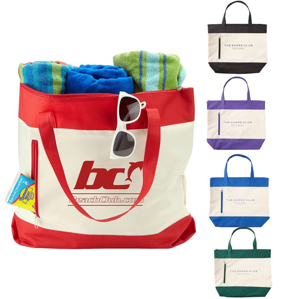 Customizable Two Tone Boat Tote