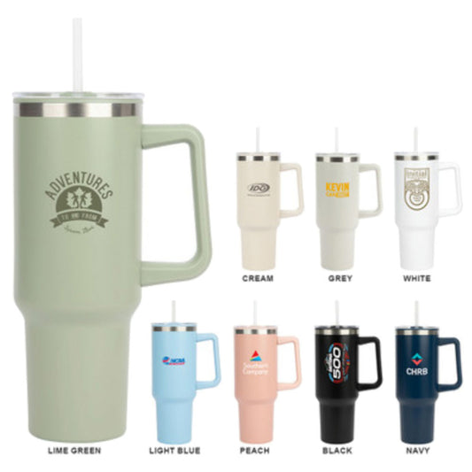 Giggle Golf Customizable 40 oz Plastic & Stainless Steel Travel Mug, Great Tee Prize