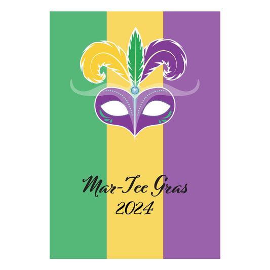 Giggle Golf Customizable Mardi Gras Golf Towel