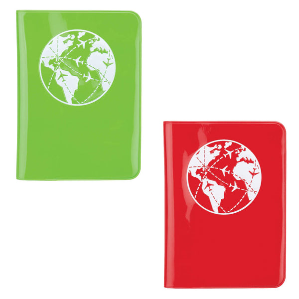 Giggle Golf Customizable Vinyl Passport Cover, Perfect For Around The World Golf Tournaments, Red Or Green Cover