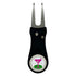 Giggle Golf Bling 19th Hole Ball Marker On A Plastic, Black, Divot Repair Tool