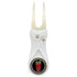 Giggle Golf Bling Bloody Mary Ball Marker On A Plastic, White, Divot Repair Tool